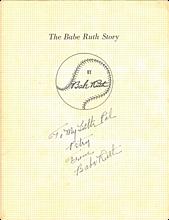 The Babe Ruth Story Softcover Book Signed By Babe Ruth (JSA)